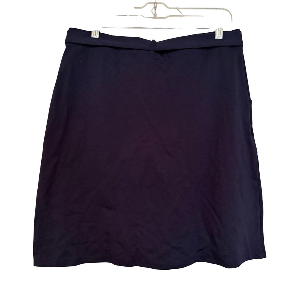 Gilli Donnie Tie Front Stitch Fix Skirt Women's L Navy Career Classic Nautical - Picture 7 of 10